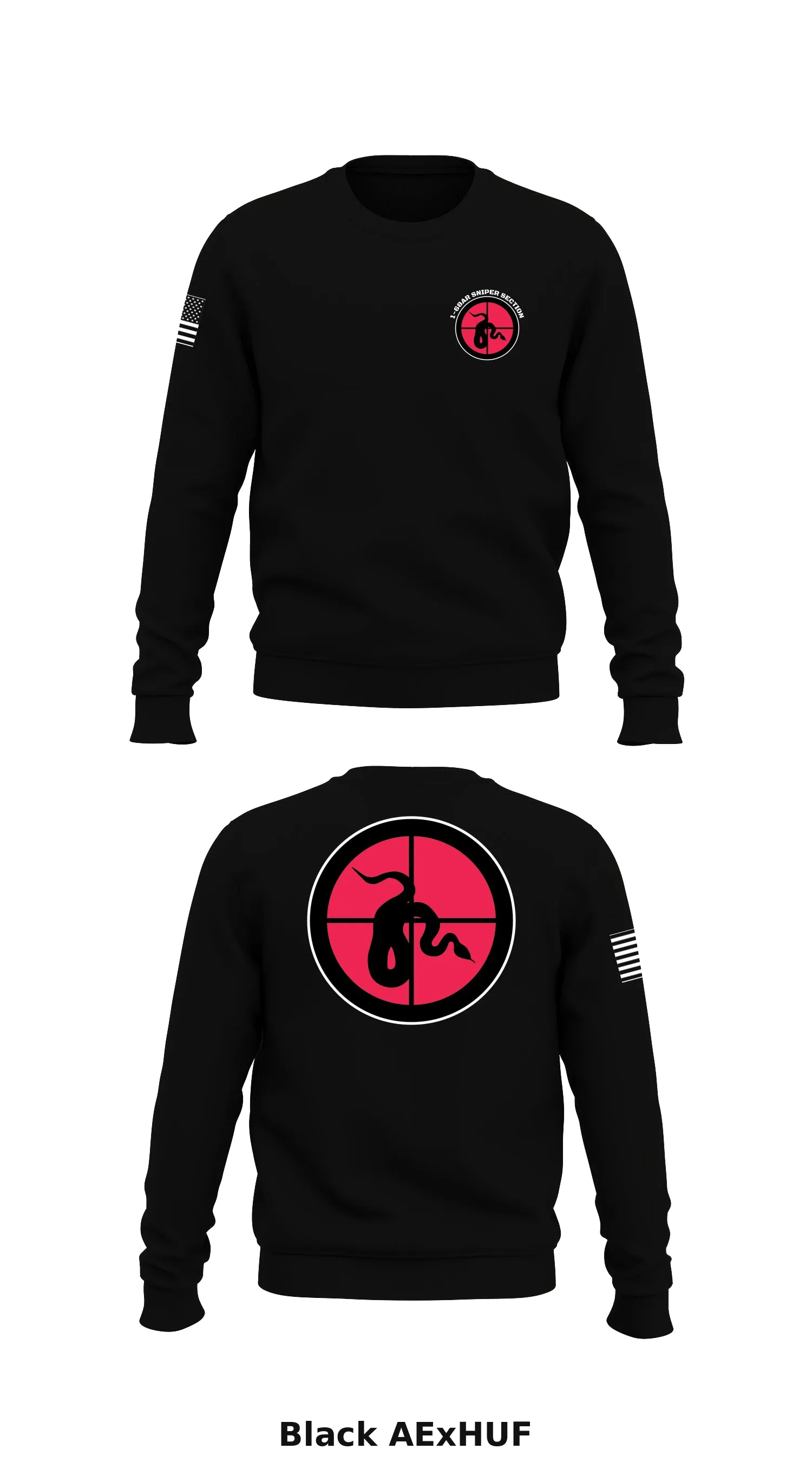 1-68AR Sniper Section Store 1 Core Men's Crewneck Performance Sweatshirt - AExHUF