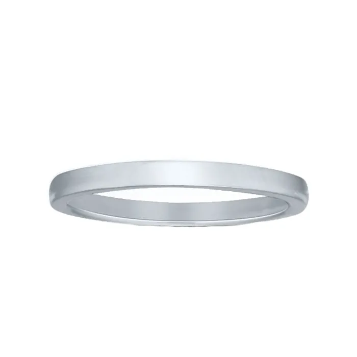 14K Gold 2MM Low Dome Wedding Band ZV8-2
