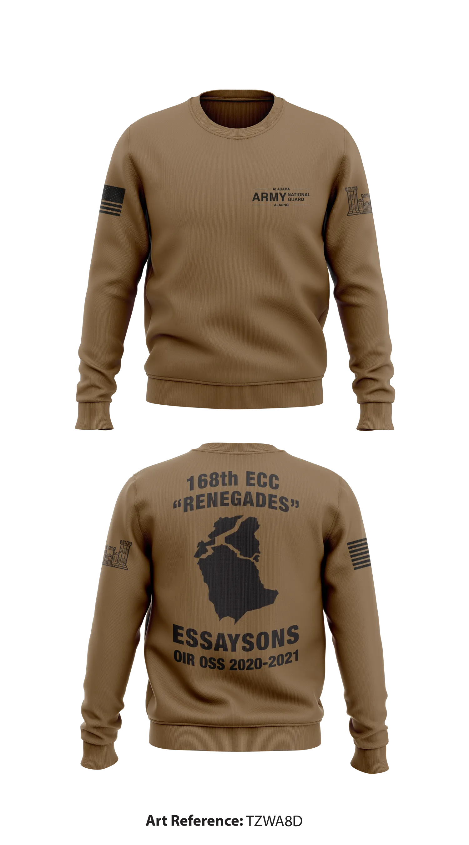 168TH EN CO  Core Men's Crewneck Performance Sweatshirt - tzwa8d