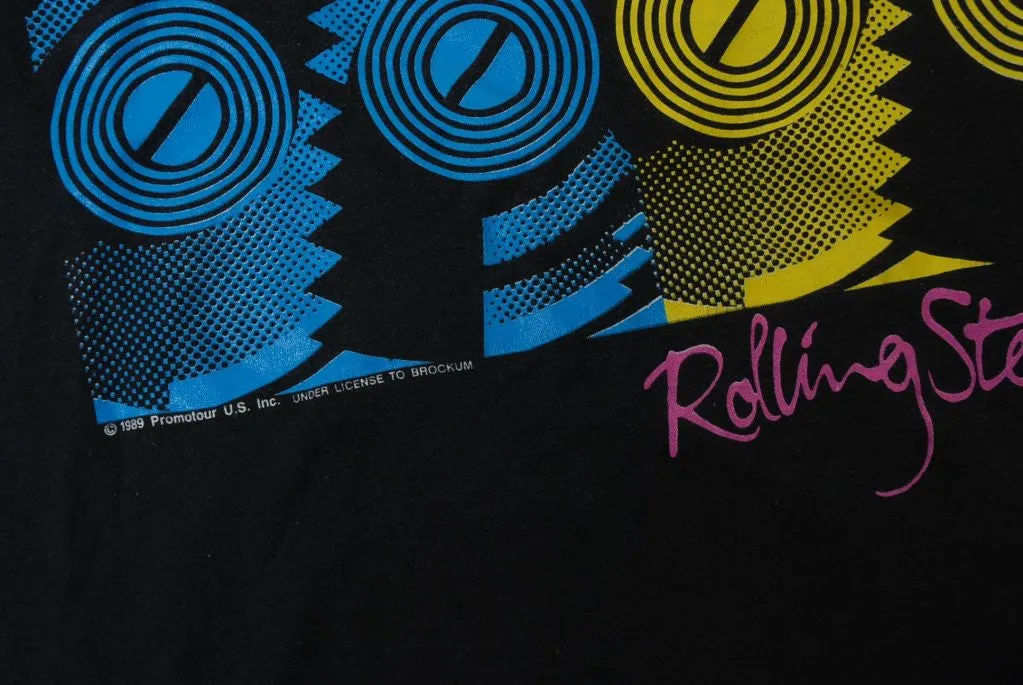 1989 ROLLING STONES Concert T-Shirt - Steel Wheel Tour
