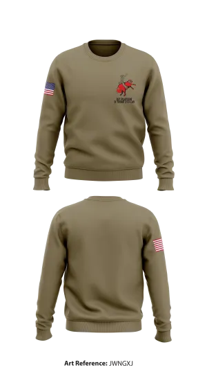 1st platoon B Troop 3-73 CAV Store 1 Core Men's Crewneck Performance Sweatshirt - jWngXJ