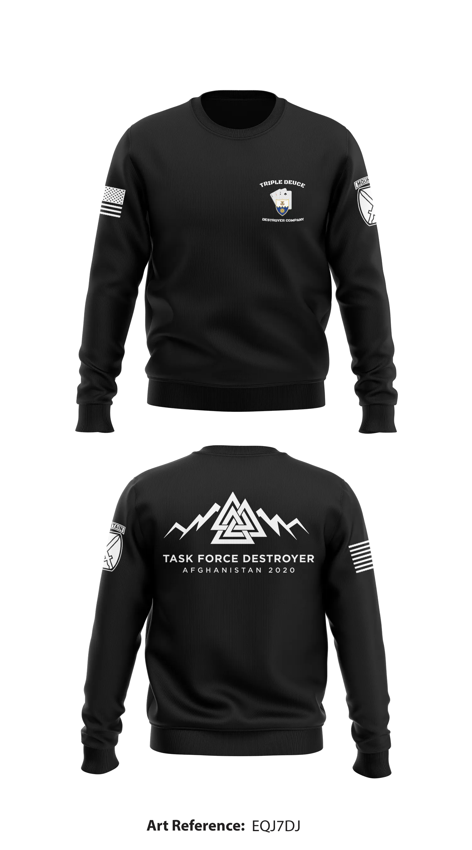2-22 Destroyer Company Store 1 Core Men's Crewneck Performance Sweatshirt - eqJ7dJ