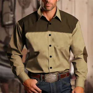 2024 Vintage Men's Ethnic Wear Western Shirt