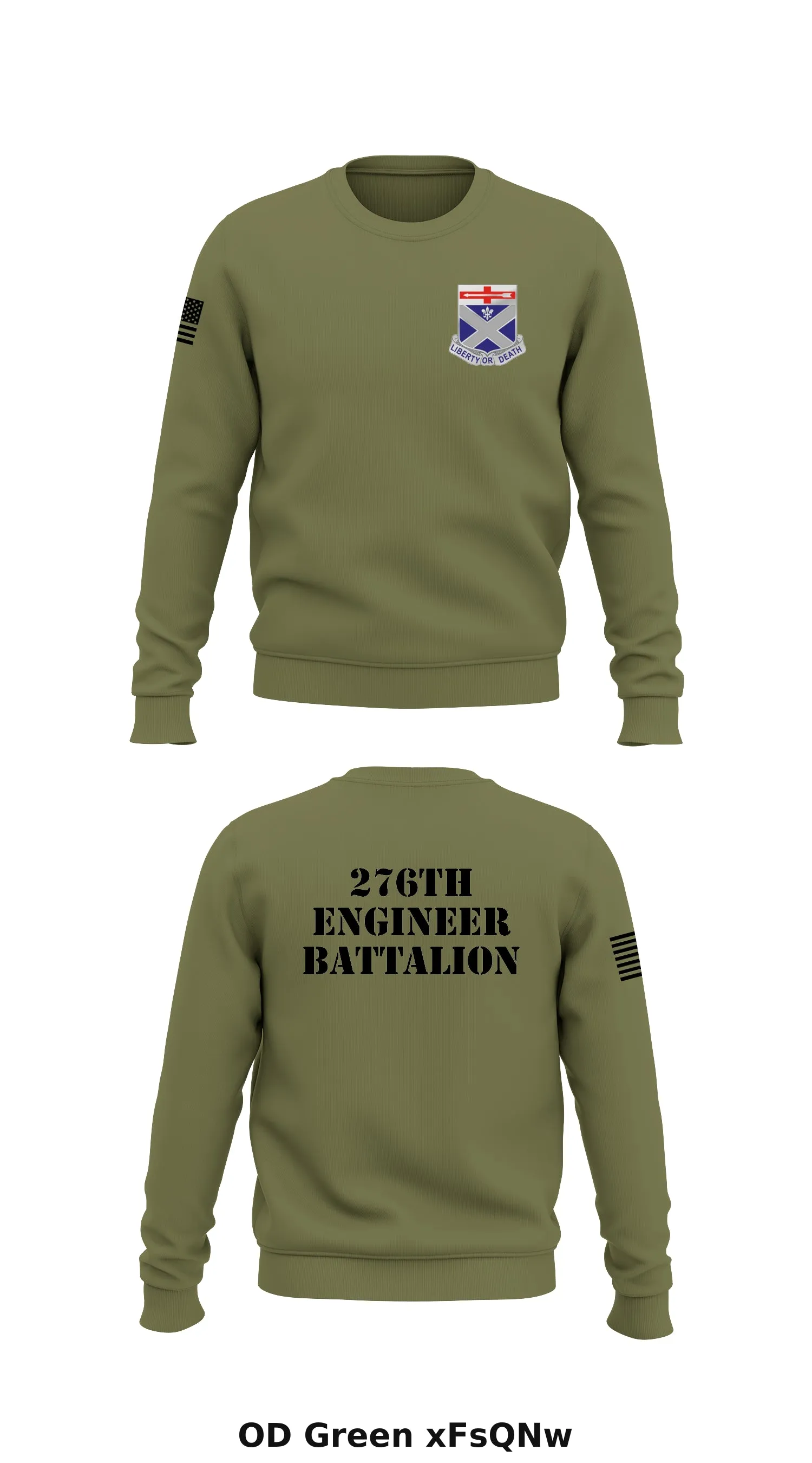 276th engineer battalion  Store 1 Core Men's Crewneck Performance Sweatshirt - xFsQNw