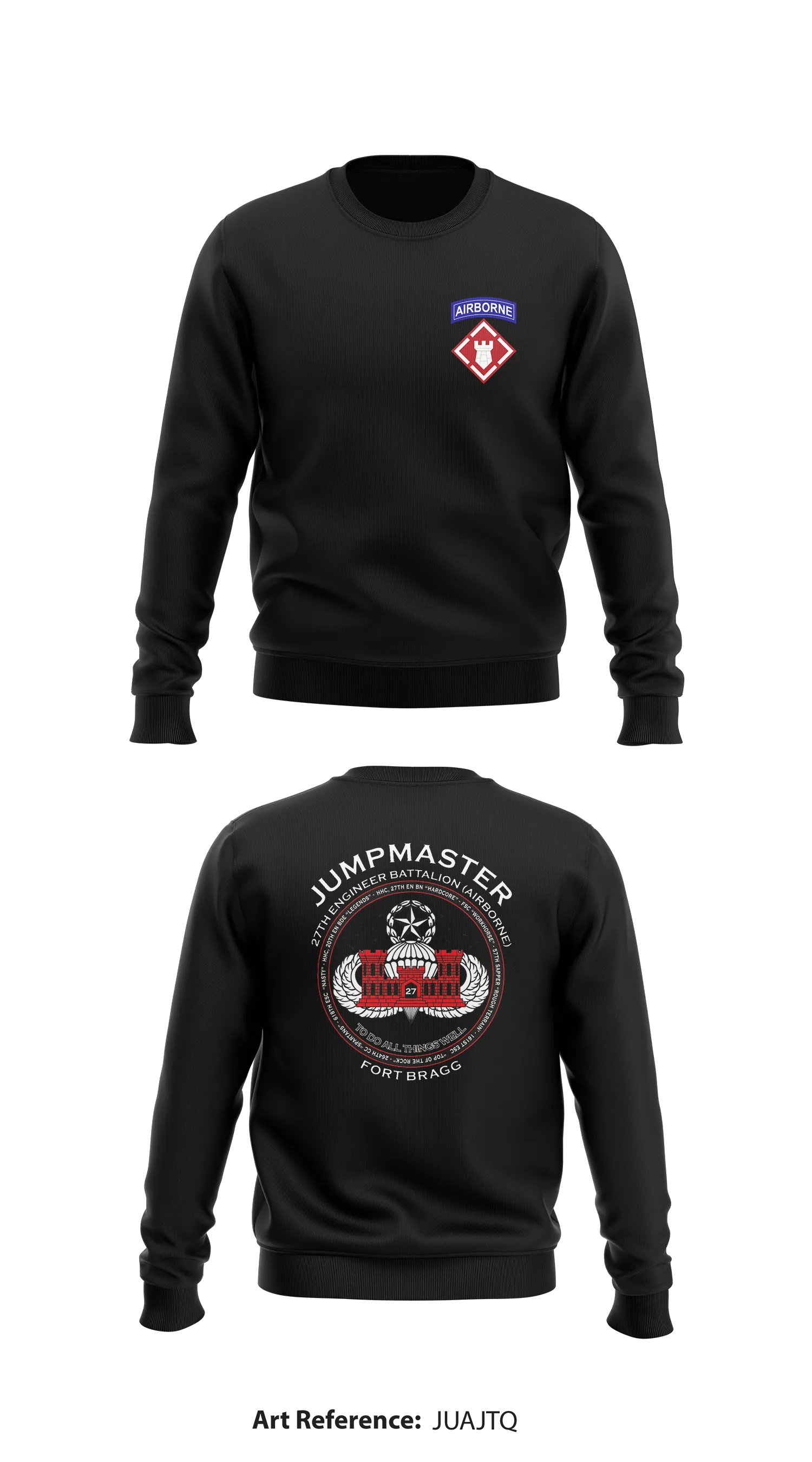 27th Engineer Battalion (Airborne) Store 1 Core Men's Crewneck Performance Sweatshirt - JUAjTq