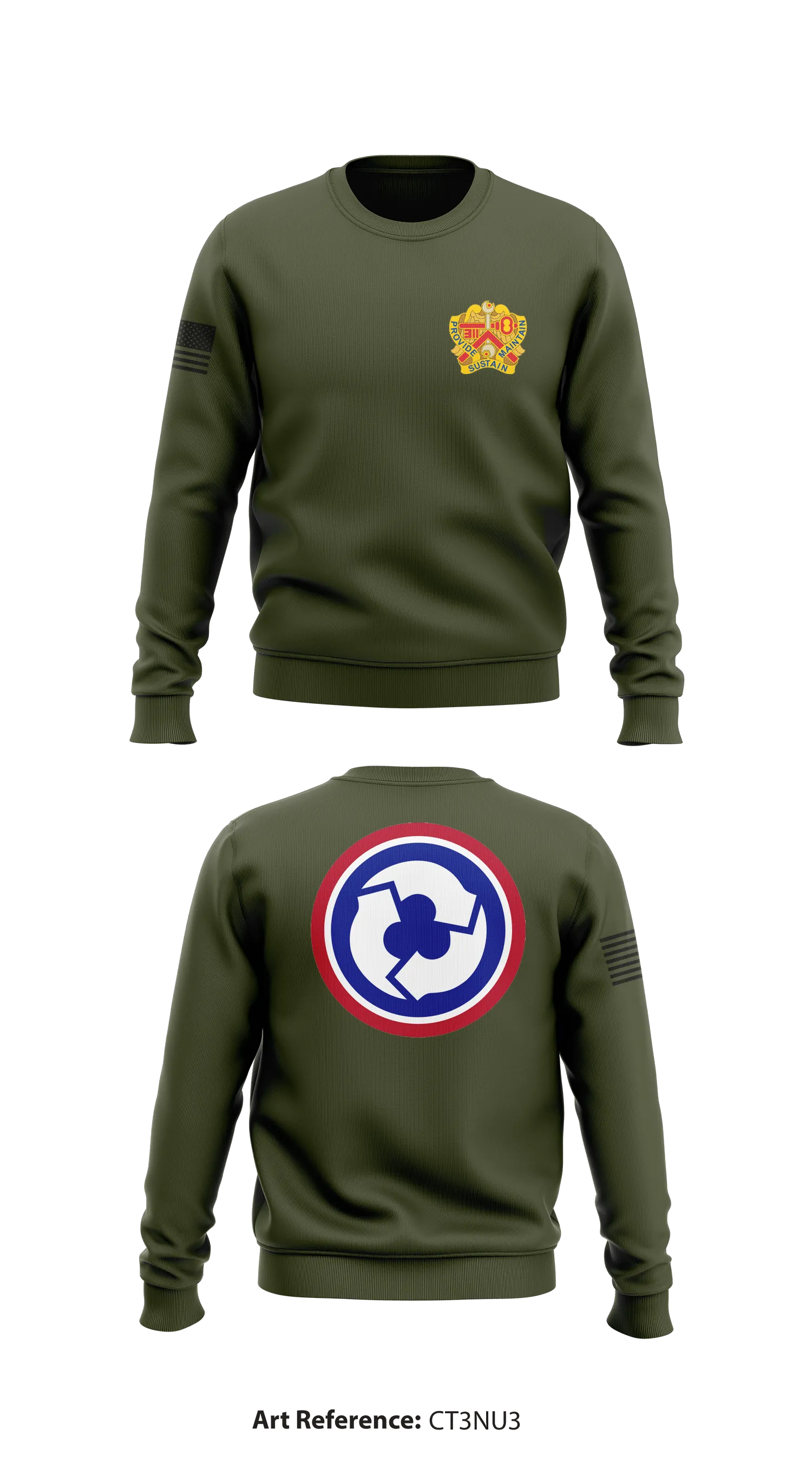 311th ESC Store 1 Core Men's Crewneck Performance Sweatshirt - Ct3nU3