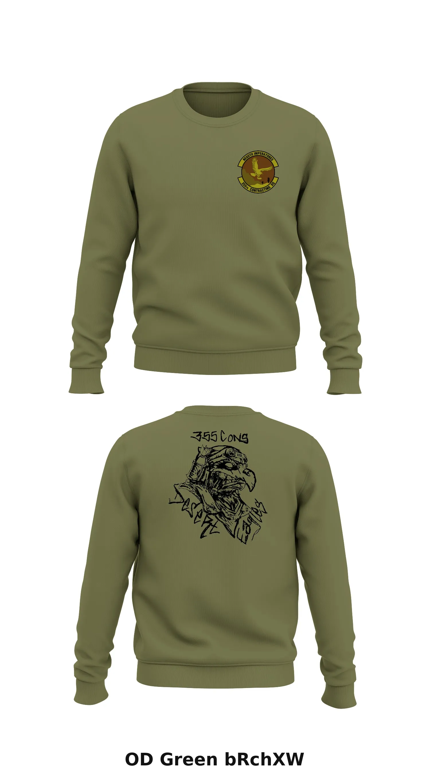 355 Contracting Squadron Store 1 Core Men's Crewneck Performance Sweatshirt - bRchXW