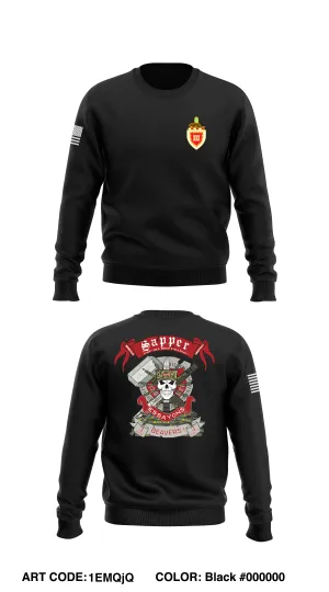 3D Brigade Engineer Battalion Store 1 Core Men's Crewneck Performance Sweatshirt - 1EMQjQ