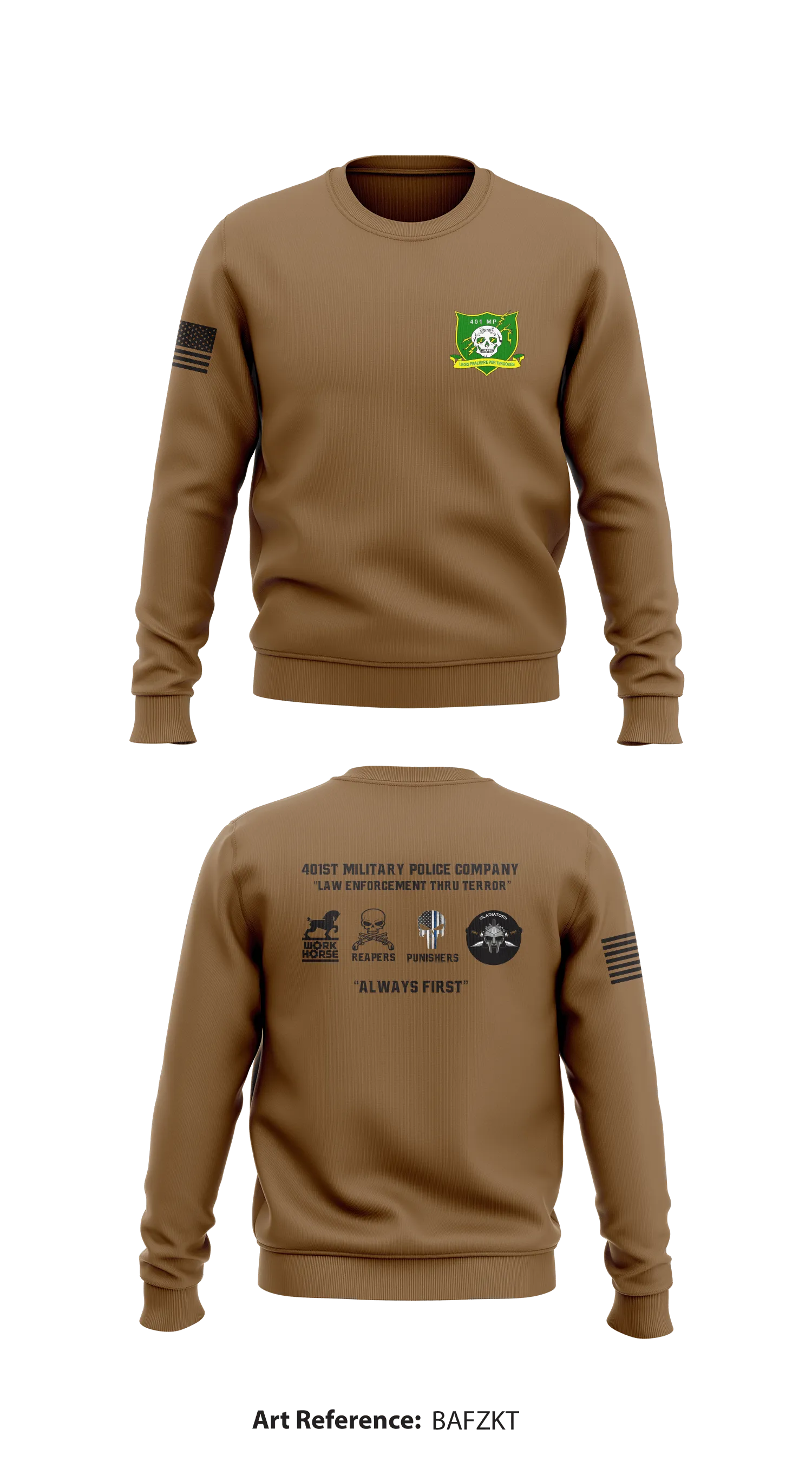401st Military Police Company Store 1 Core Men's Crewneck Performance Sweatshirt - bAFZKt