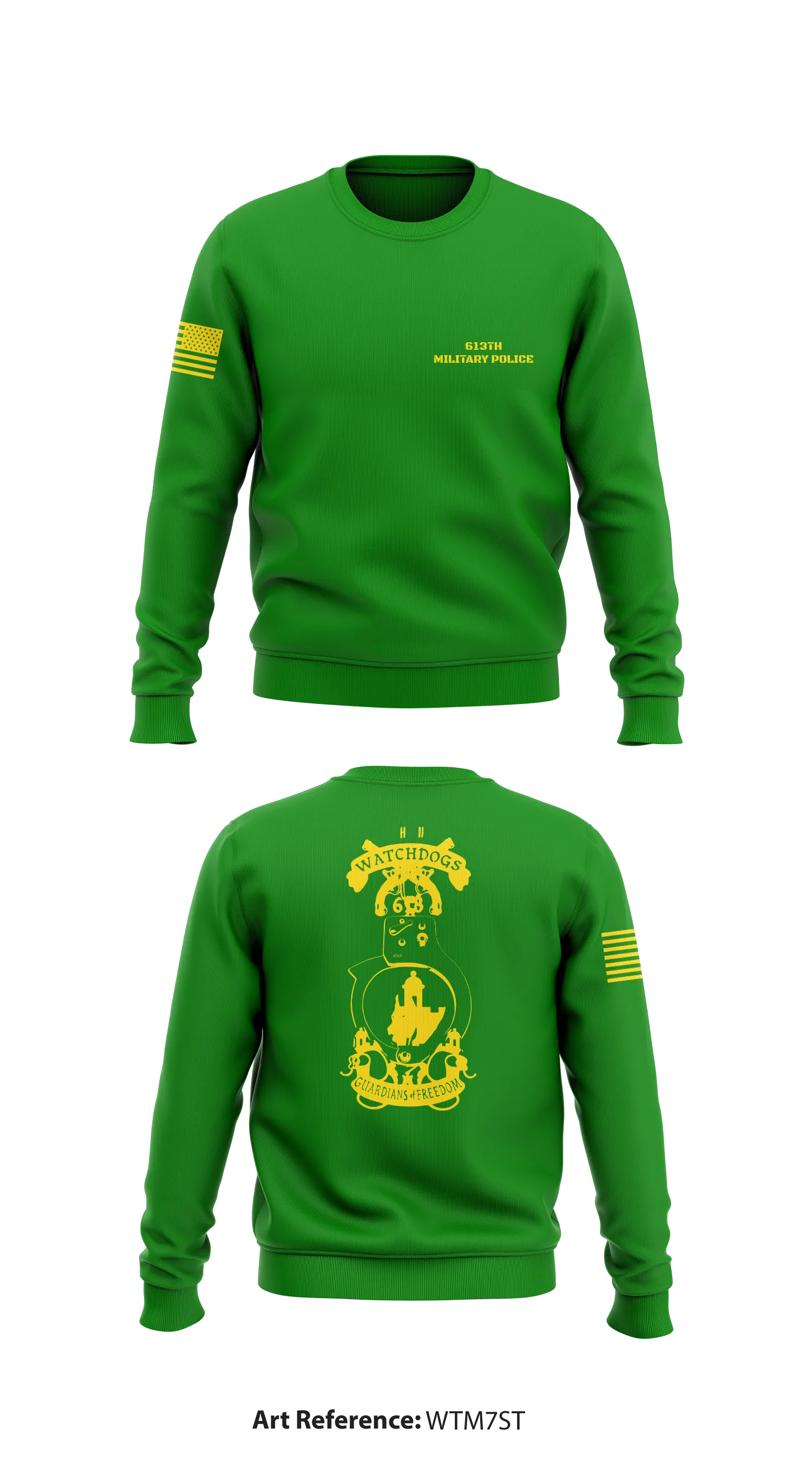 613th Military Police Store 1 Core Men's Crewneck Performance Sweatshirt - wTM7st