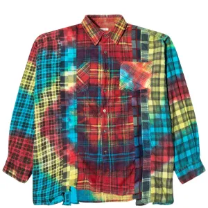 7 CUTS FLANNEL TIE DYE SHIRT FW20 24