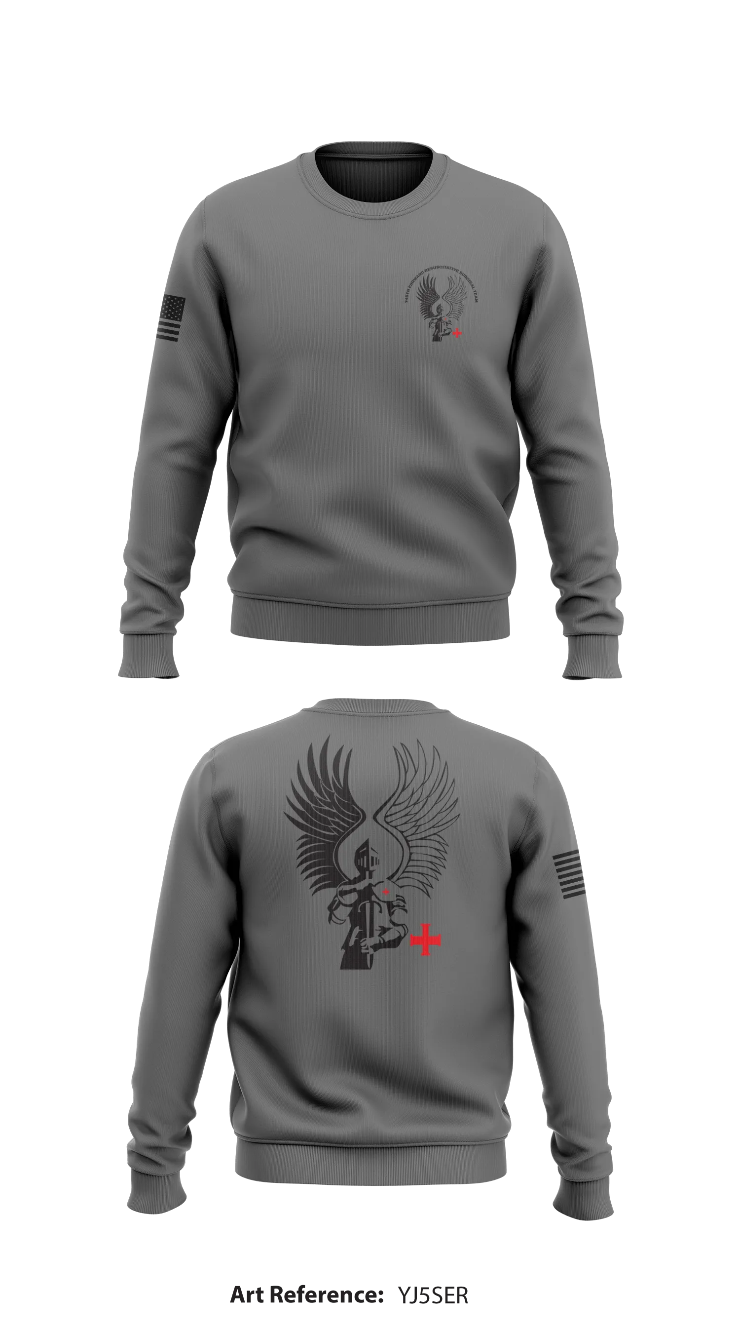 745th Forward Resuscitative Surgical Team  Store 1 Core Men's Crewneck Performance Sweatshirt - rkDhLZ