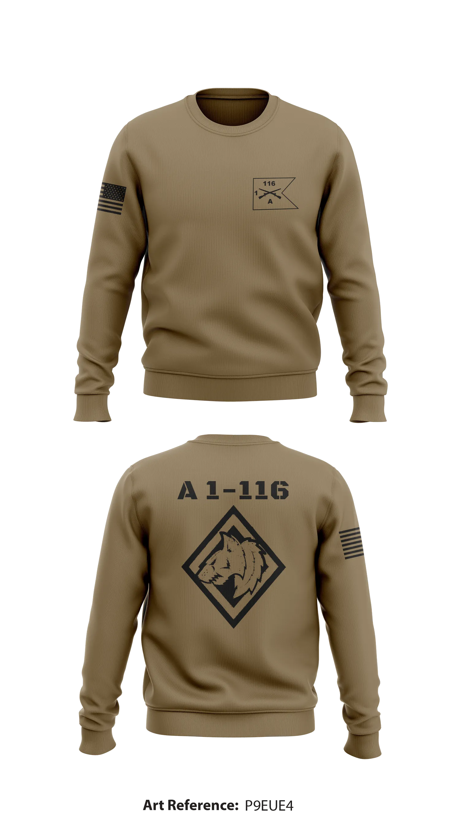 A 1-116  Store 1 Core Men's Crewneck Performance Sweatshirt - P9eUE4