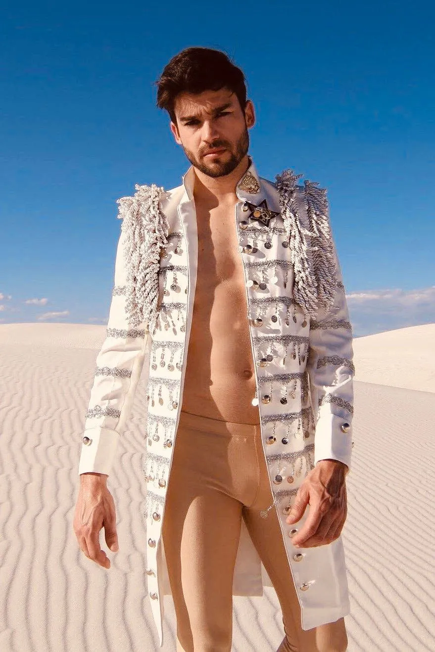 A Step Further (White) Military Jacket
