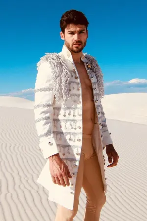 A Step Further (White) Military Jacket