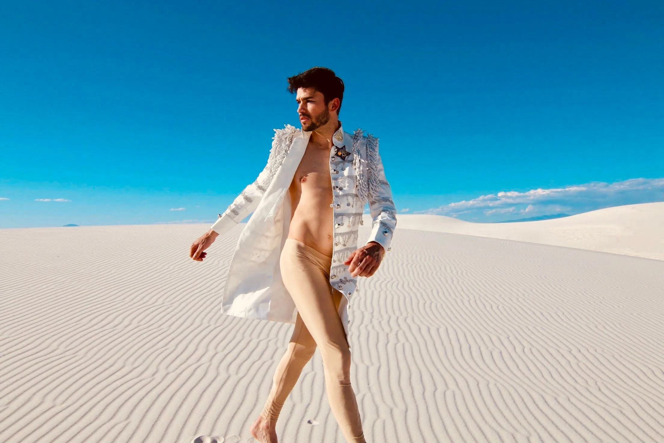 A Step Further (White) Military Jacket