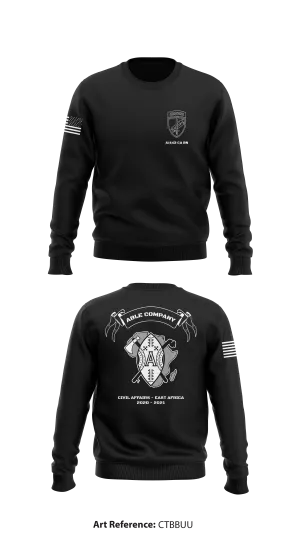 Able Company 443d Civil Affairs BN Store 1 Core Men's Crewneck Performance Sweatshirt - CtBBUU