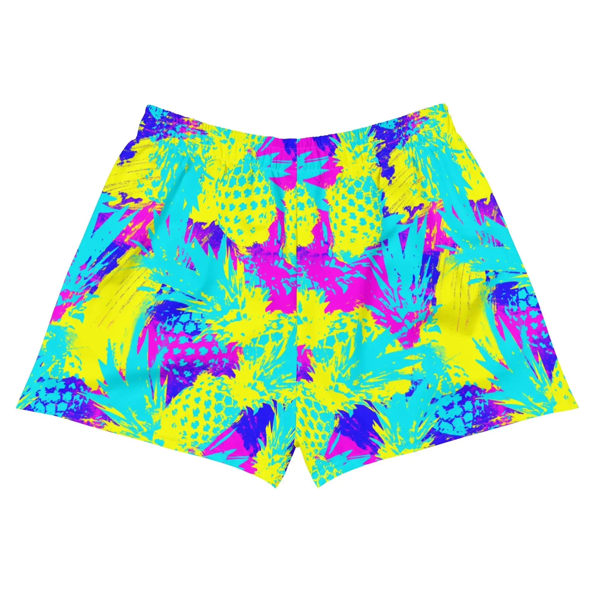 Abstract Pineapples Recycled Athletic Shorts