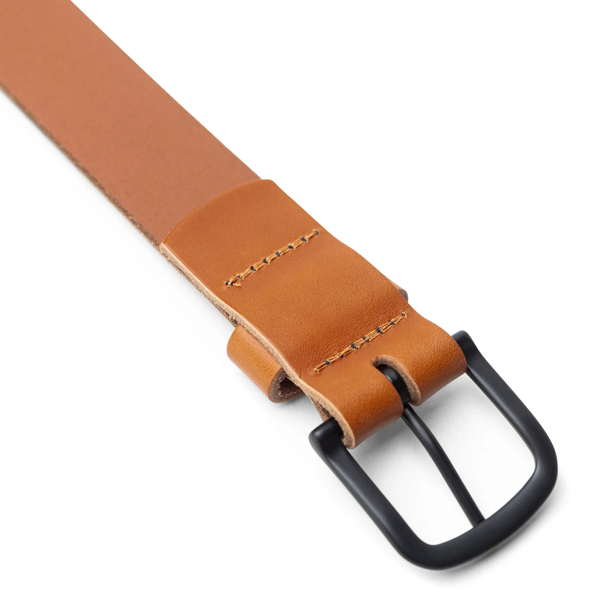 Adventure Leather Belt - Tan Black