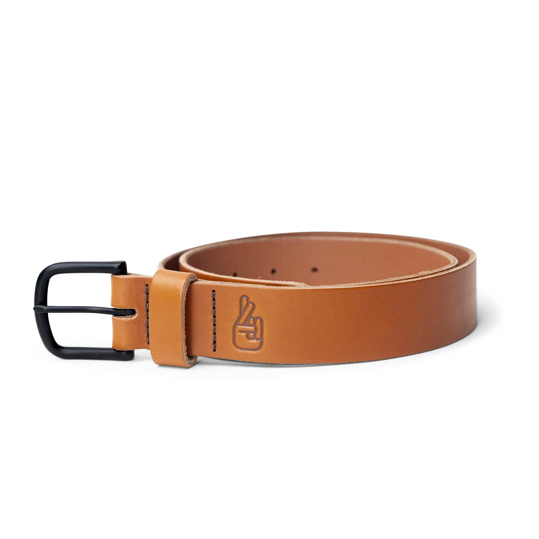 Adventure Leather Belt - Tan Black