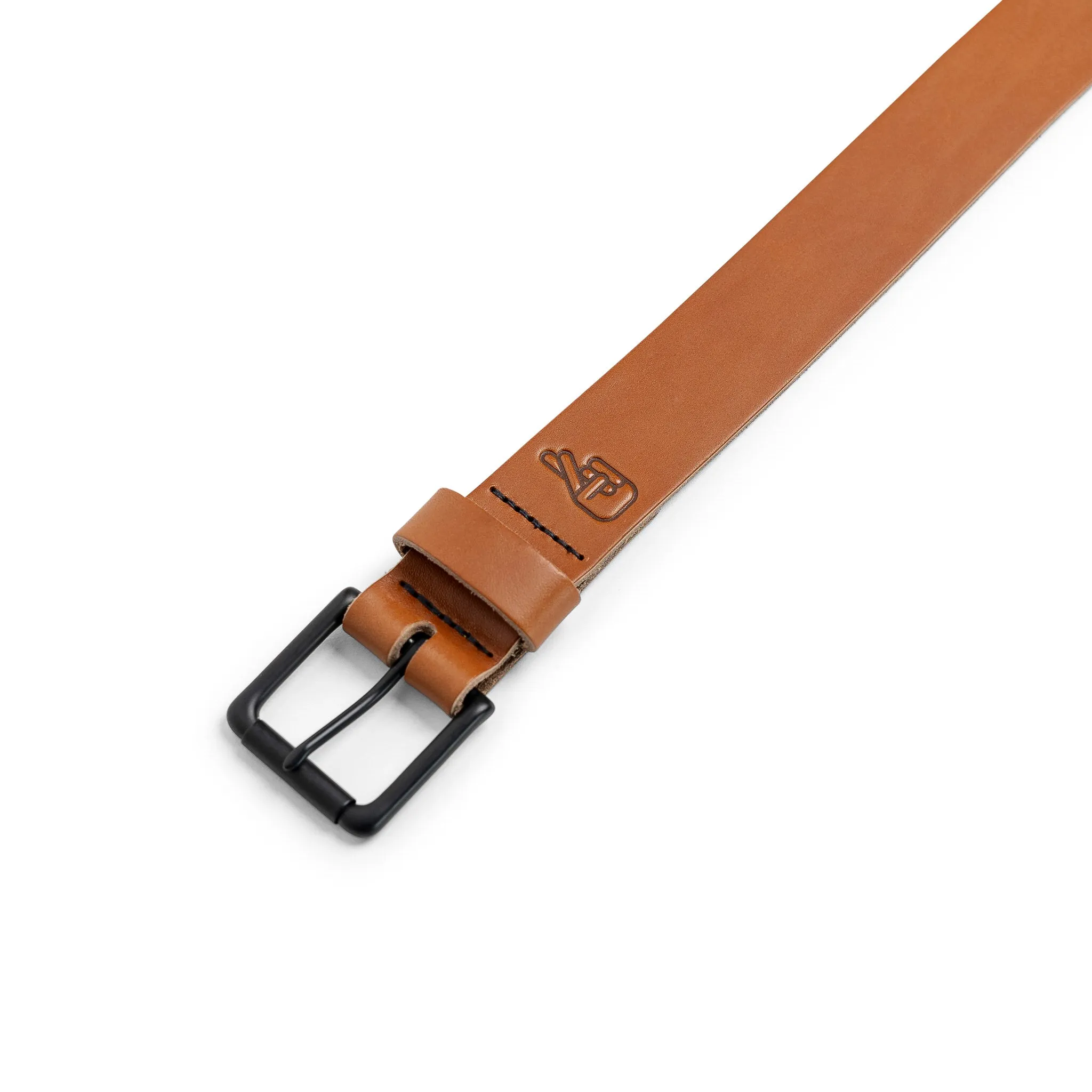 Adventure Leather Belt - Tan Black