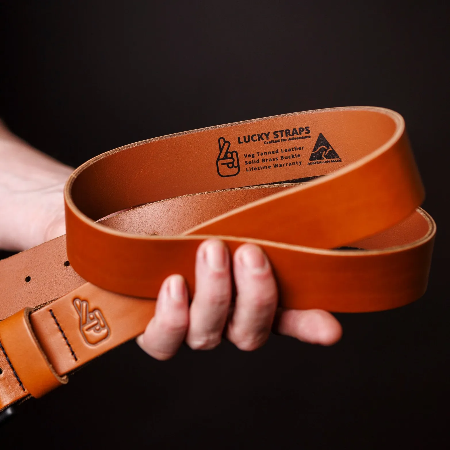 Adventure Leather Belt - Tan