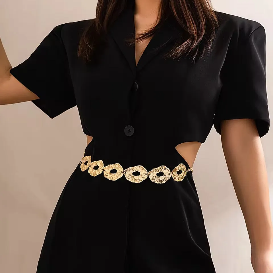 Aesthetic Iron Glamour Waist Chain