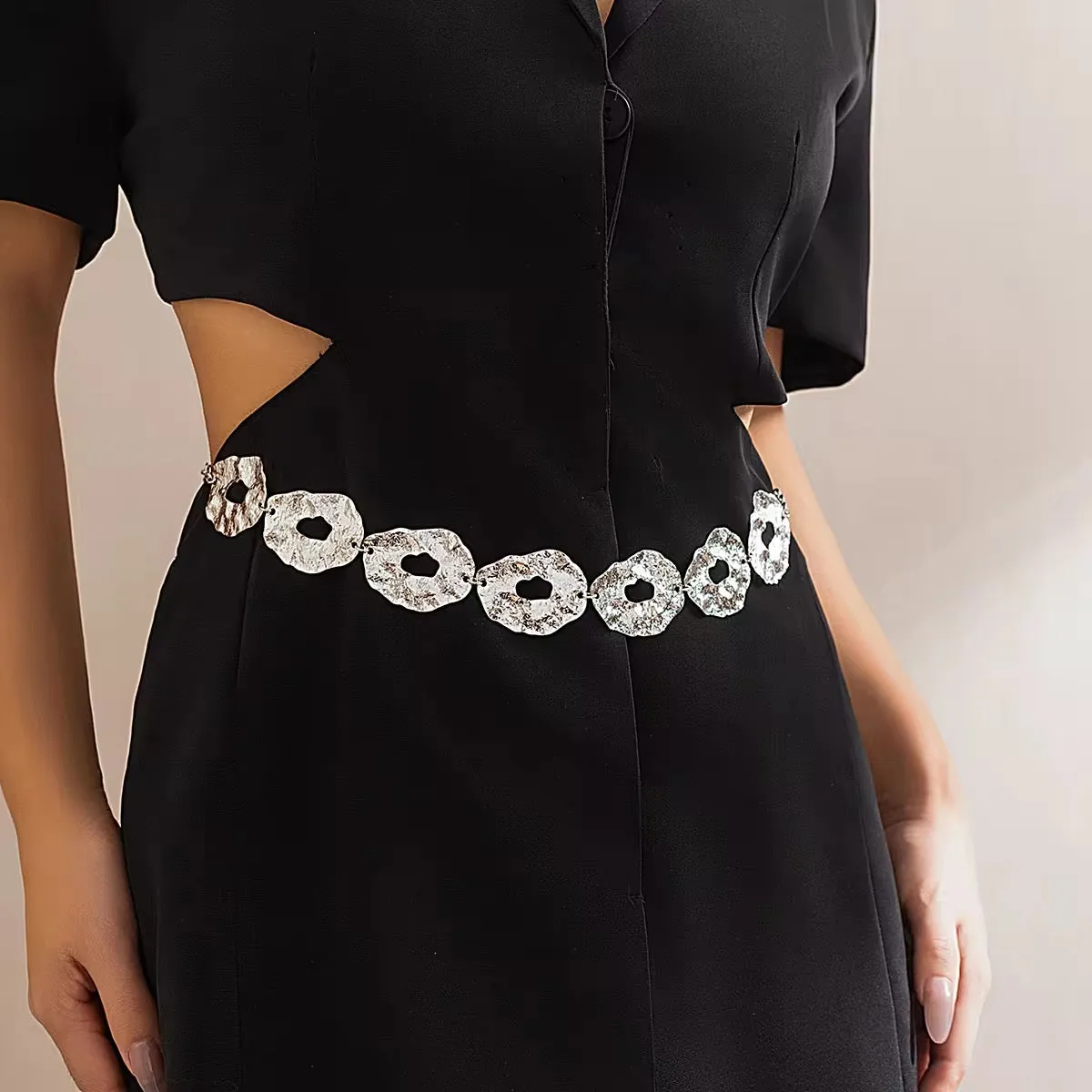 Aesthetic Iron Glamour Waist Chain
