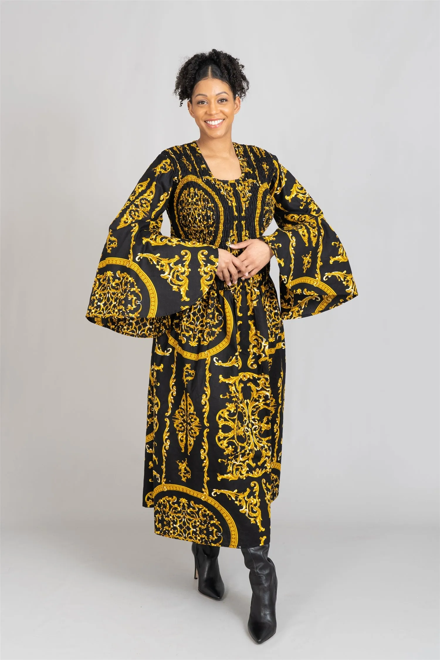 African Print Smock Dress