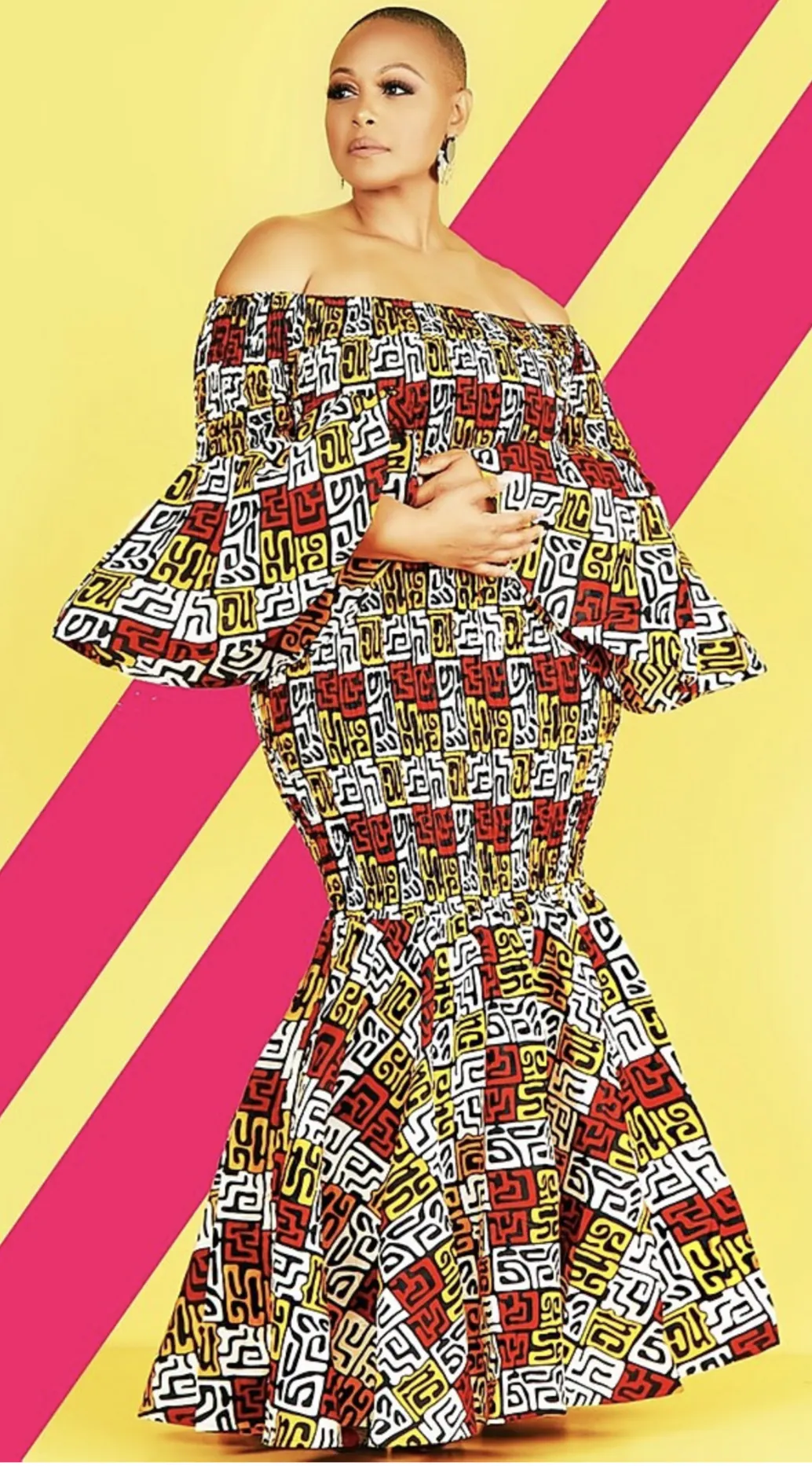 African Print Smock Dress
