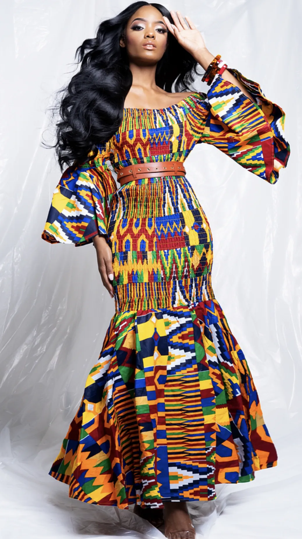 African Print Smock Dress