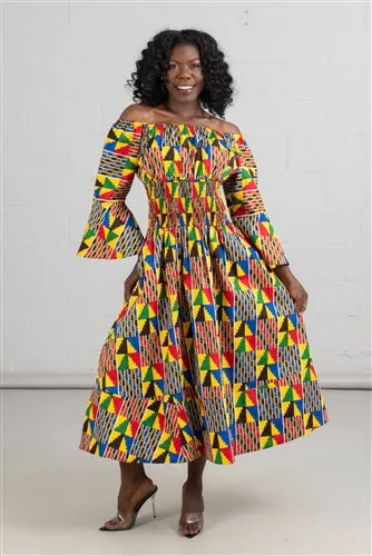 African Print Smock Dress
