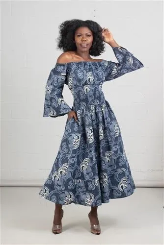African Print Smock Dress