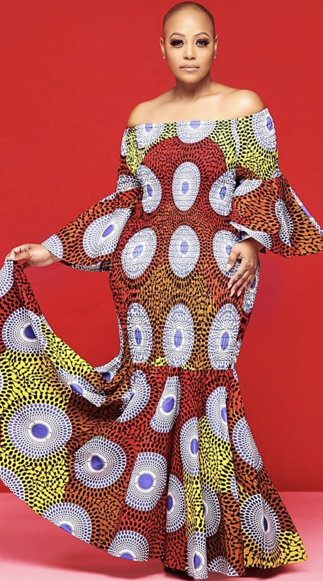 African Print Smock Dress