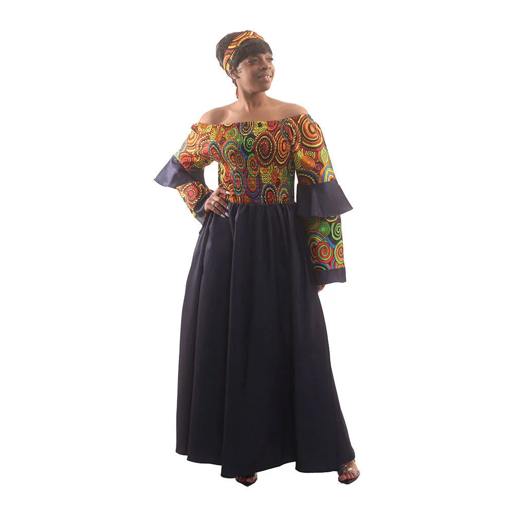 African Print Smock Dress