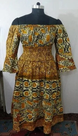 African Print Smock Dress