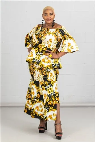 African Print Smock Dress