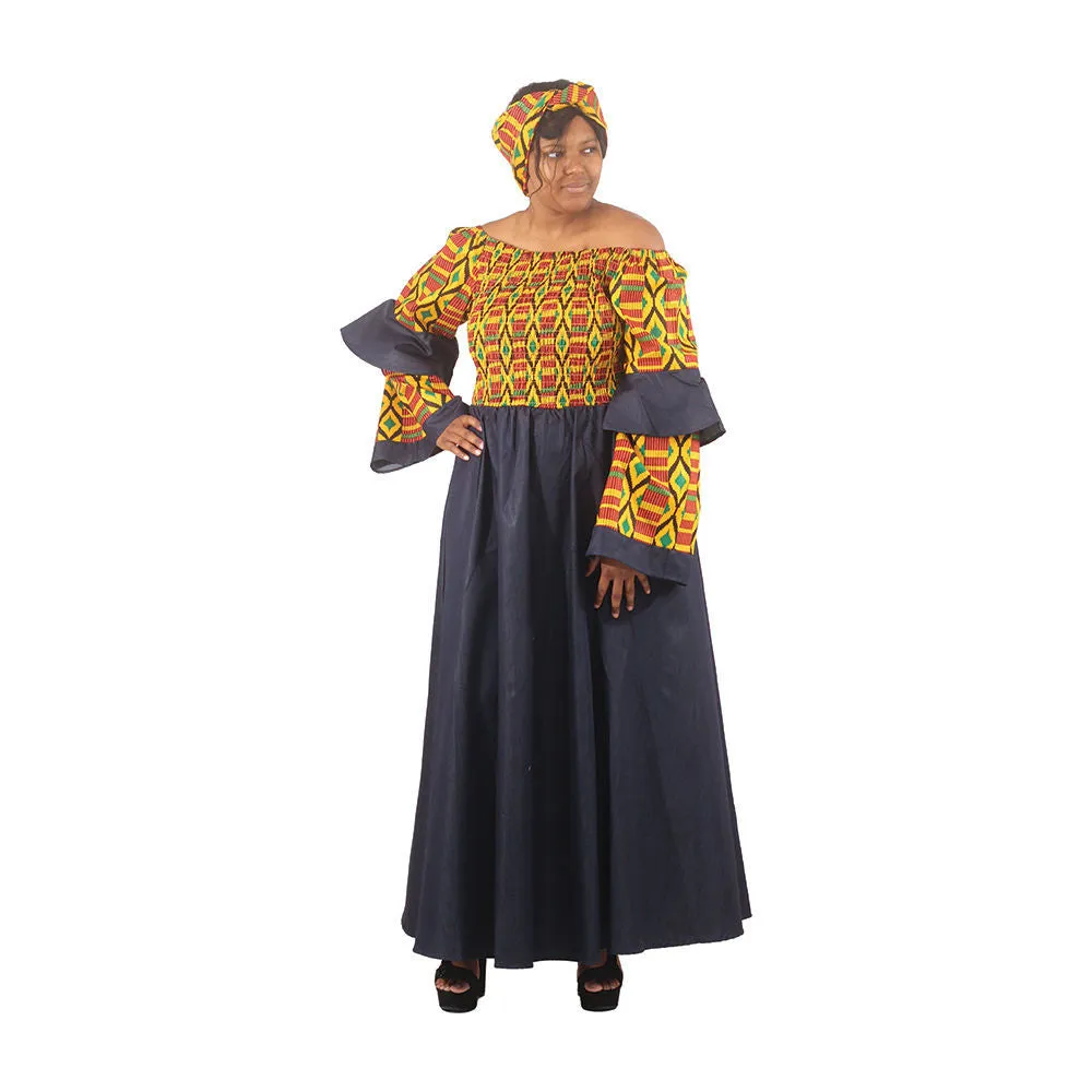 African Print Smock Dress