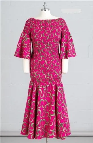 African Print Smock Dress