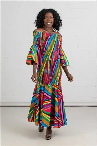 African Print Smock Dress