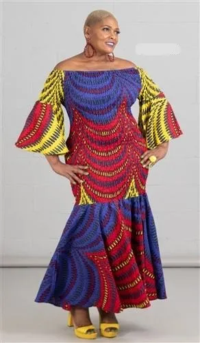 African Print Smock Dress