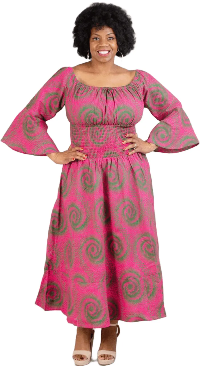 African Print Smock Dress