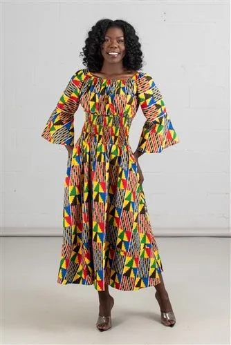 African Print Smock Dress