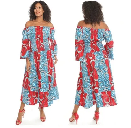 African Print Smock Dress