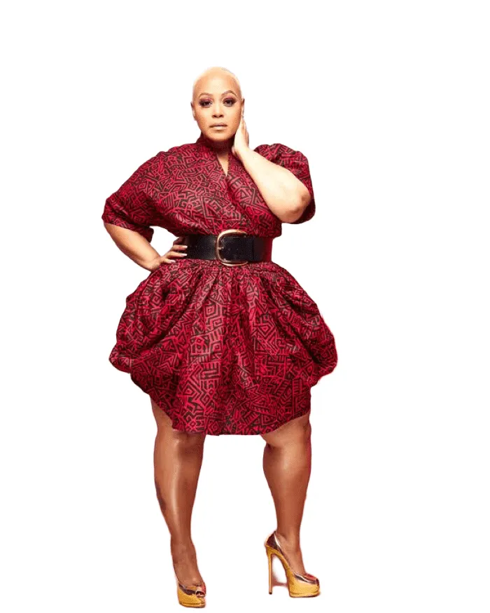 African Print Smock Waist Dress