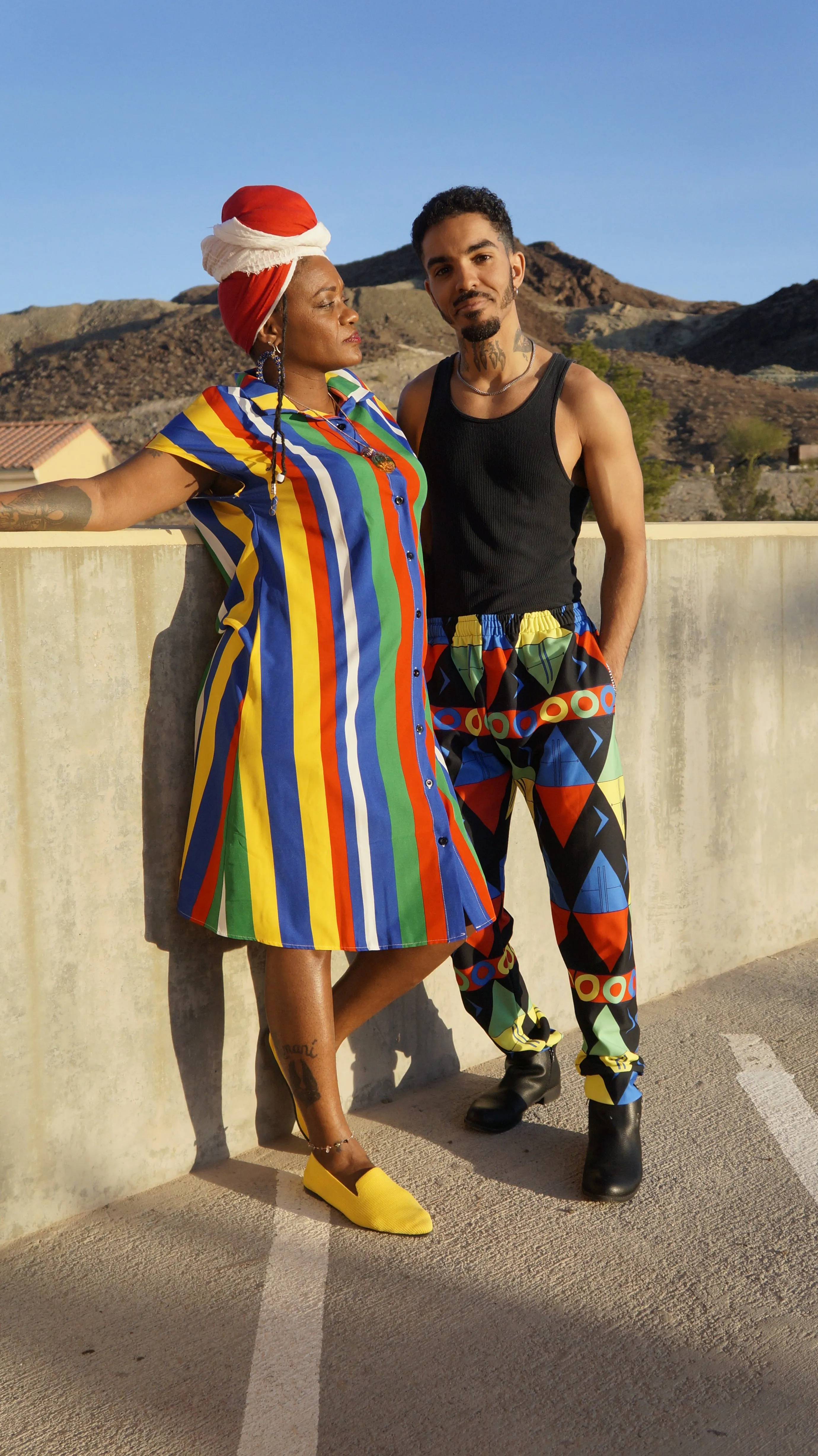 African Tribal Print Men's Joggers - South Africa