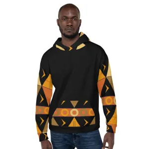 African Tribal Print Unisex Hoodie - Earthy