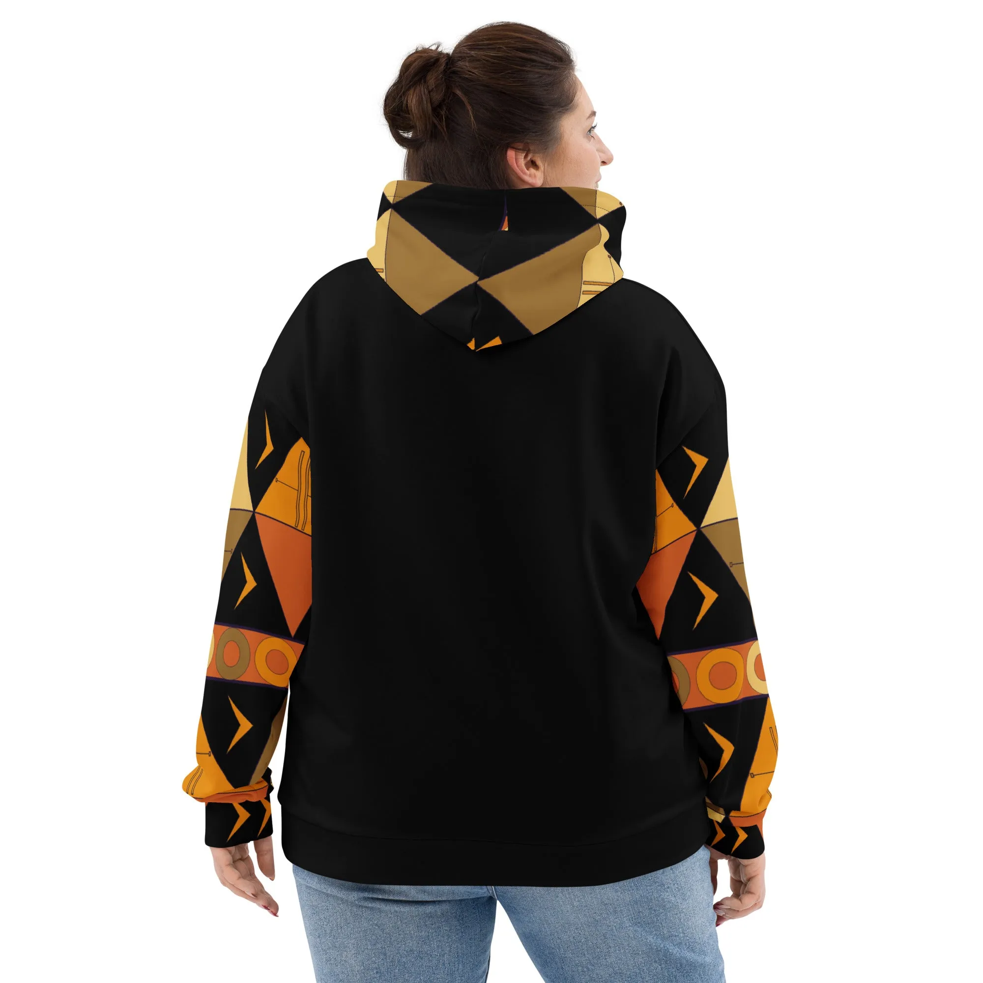 African Tribal Print Unisex Hoodie - Earthy