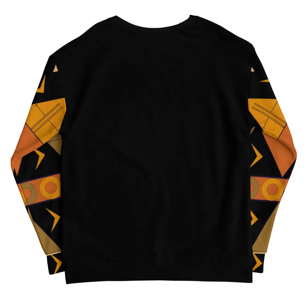 African Tribal Print Unisex Sweatshirt - Earthy