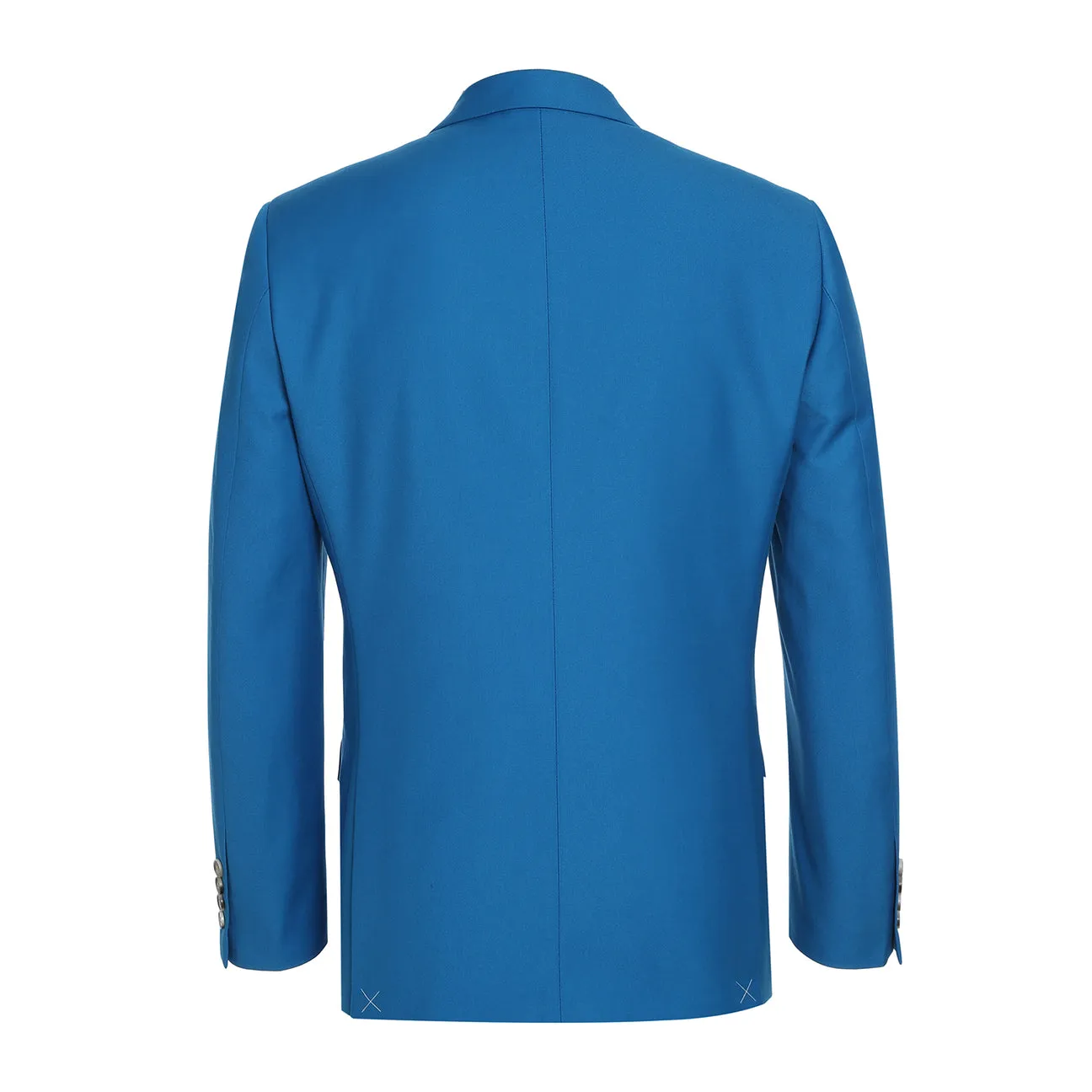 Alessandro Vitello by Renoir Blue Slim Fit 2-Piece Single Breasted Notch Lapel Suit 201-55